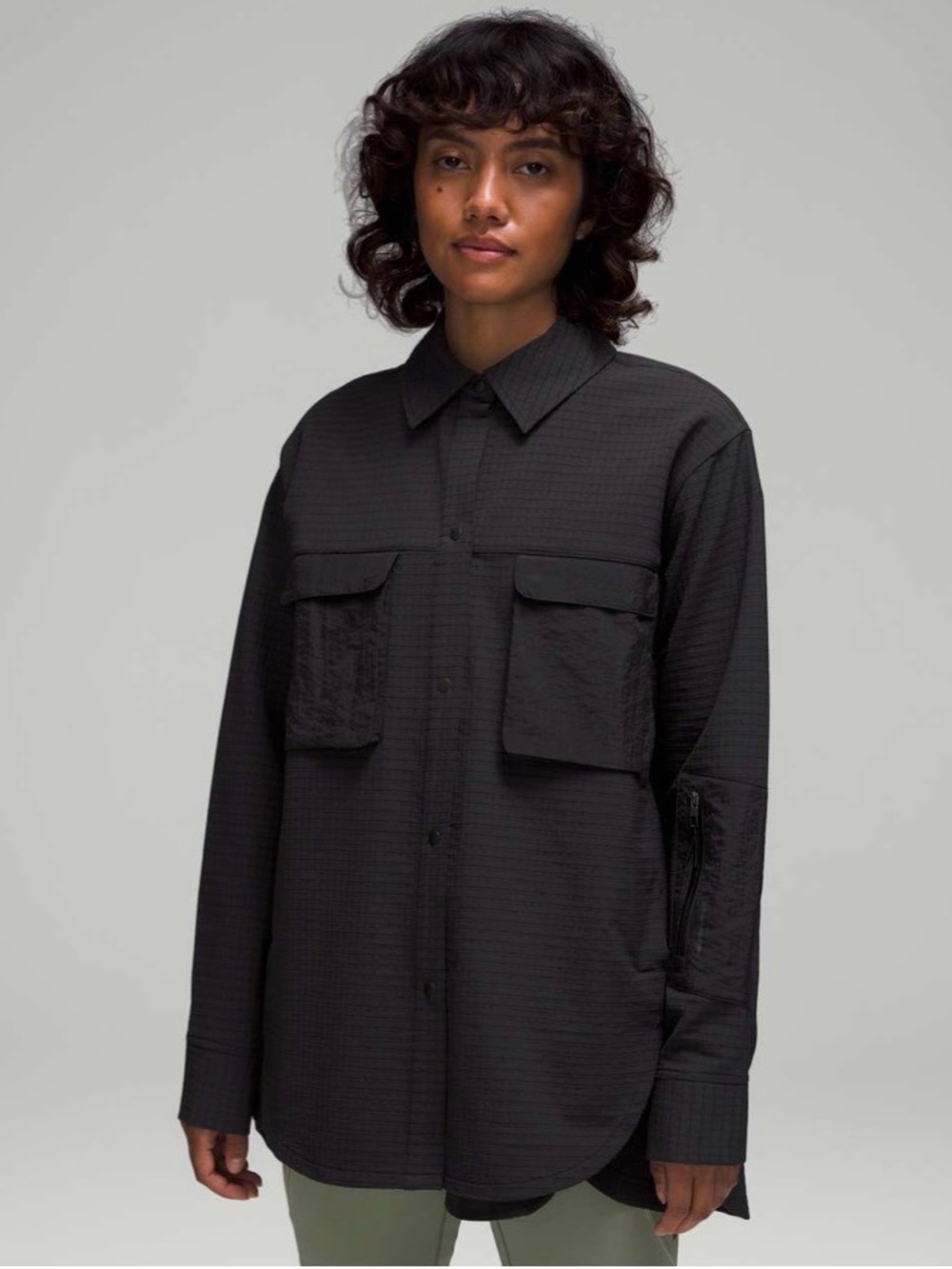 Lululemon Grid Fleece Hiking Overshirt
Black